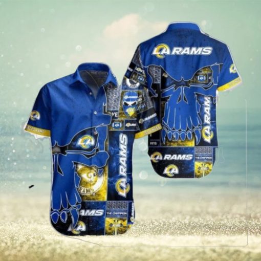 Nfl Los Angeles Rams Skull New Trend Summber Trendy Hawaiian Shirt Aloha Shirt