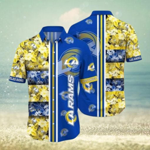 Nfl Los Angeles Rams Tropical Beach Summer Trendy Hawaiian Shirt Aloha Shirt