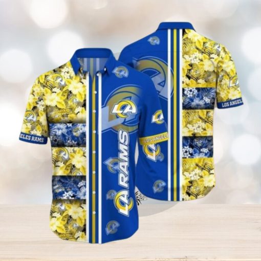 Nfl Los Angeles Rams Tropical Beach Summer Trendy Hawaiian Shirt Aloha Shirt