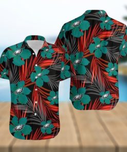 Nfl Philadelphia Eagles Green Flower Version Trendy Hawaiian Shirt