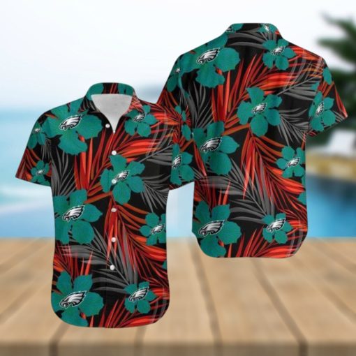 Nfl Philadelphia Eagles Green Flower Version Trendy Hawaiian Shirt