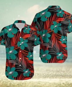 Nfl Philadelphia Eagles Green Flower Version Trendy Hawaiian Shirt