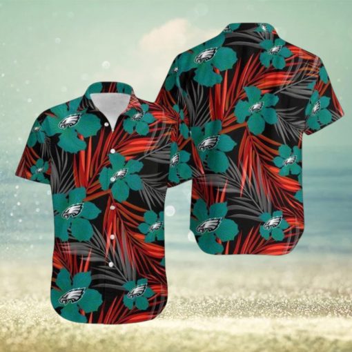 Nfl Philadelphia Eagles Green Flower Version Trendy Hawaiian Shirt