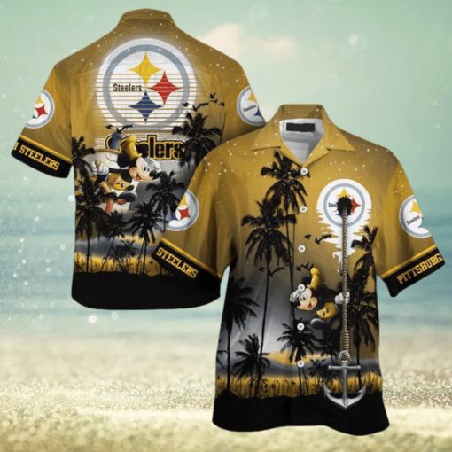 Nfl Pittsburgh Steelers Mickey Mouse Edition Trendy Hawaiian Shirt Aloha Shirt