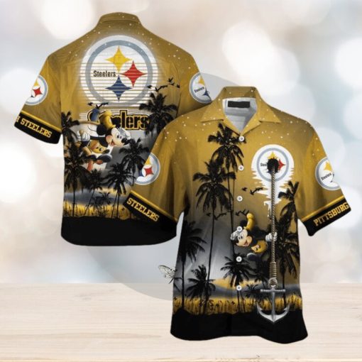 Nfl Pittsburgh Steelers Mickey Mouse Edition Trendy Hawaiian Shirt Aloha Shirt