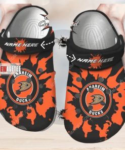Nhl Anaheim Ducks Custom Name Crocs Clog