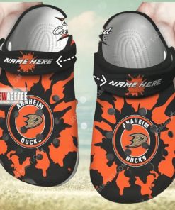 Nhl Anaheim Ducks Custom Name Crocs Clog