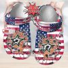 Nhl Dallas Stars American Flag Custom Name Crocs Clog