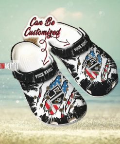 Nhl Los Angeles Kings Custom Name Black White Crocs Clog