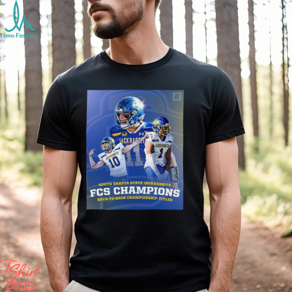 Nice The jackrabbits back to back fcs champions shirt Nice The jackrabbits back to back fcs champions shirt