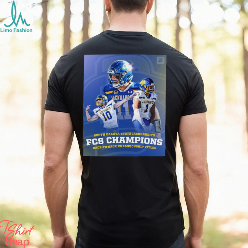 Nice The jackrabbits back to back fcs champions shirt Nice The jackrabbits back to back fcs champions shirt