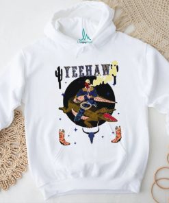 Nice Yeehaw Cowboy skull riding Gator shirt
