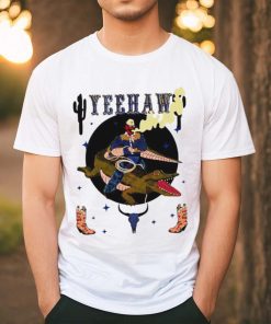 Nice Yeehaw Cowboy skull riding Gator shirt