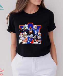 Nice auburn Tigers football players graphic shirt