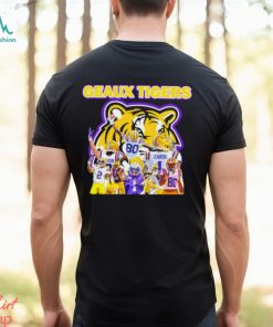 Nice geaux Tigers football legends graphic shirt