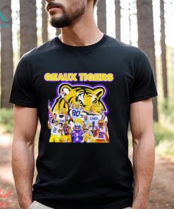 Nice geaux Tigers football legends graphic shirt