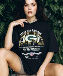 Nice green Bay Packers 2023 2024 NFC Super Wild Card Winners Skyline NFL Playoffs Divisional January 14 2024 At AT&T Stadium shirt