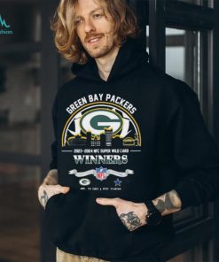 Nice green Bay Packers 2023 2024 NFC Super Wild Card Winners Skyline NFL Playoffs Divisional January 14 2024 At AT&T Stadium shirt, hoodie, sweater, long sleeve and tank top Nice green Bay Packers 2023 2024 NFC Super Wild Card Winners Skyline NFL Playoffs Divisional January 14 2024 At AT&T Stadium shirt