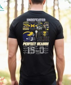 Nice michigan Wolverines undefeated 2024 go blue perfect season signatures shirt