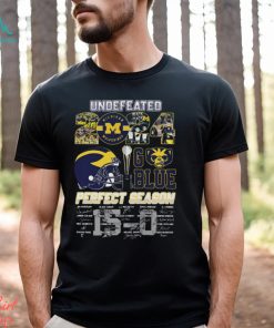 Nice michigan Wolverines undefeated 2024 go blue perfect season signatures shirt