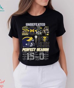 Nice michigan Wolverines undefeated 2024 go blue perfect season signatures shirt