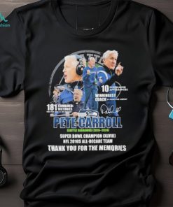 Nice pete Carroll Seattle Seahawks 2010 – 2024 Super Bowl Champions XLVIII NFL 2010s All Decade Team Thank You For The Memories T Shirt, hoodie, sweater, long sleeve and tank top Nice pete Carroll Seattle Seahawks 2010 – 2024 Super Bowl Champions XLVIII NFL 2010s All Decade Team Thank You For The Memories T Shirt