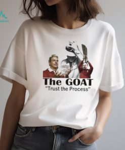 Nick Saban T Shirt Sweatshirt Hoodie Mens Womens The Goat Trust The Process Shirts Thank You Coach Saban Gift Alabama Crimson Tide Football Tshirt