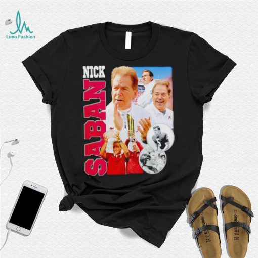 Nick Saban head coach Alabama Crimson Tide vintage shirt