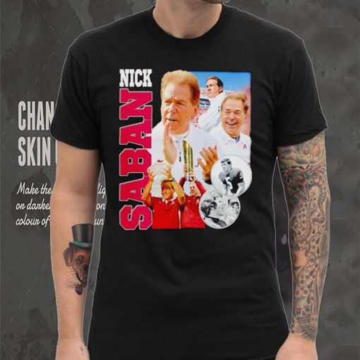 Nick Saban head coach Alabama Crimson Tide vintage shirt