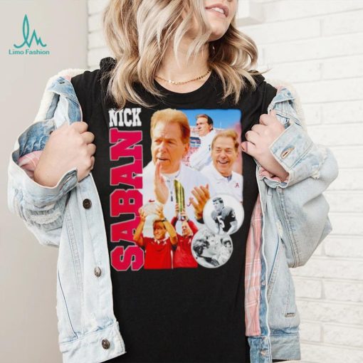 Nick Saban head coach Alabama Crimson Tide vintage shirt