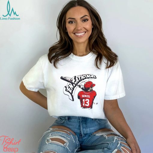 Nick senzel Washington nationals senzational mlbpa baseball T shirt