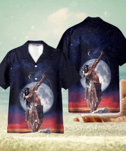 Night Hunting Amazing Native American 3D Hawaiian Shirt Holiday Gift