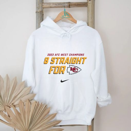 Nike 2023 AFC West Division Champions 8 Straight For Kansas City Chiefs Shirt