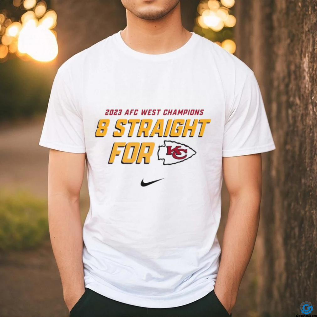 Nike 2023 AFC West Division Champions 8 Straight For Kansas City Chiefs Shirt Nike 2023 AFC West Division Champions 8 Straight For Kansas City Chiefs Shirt