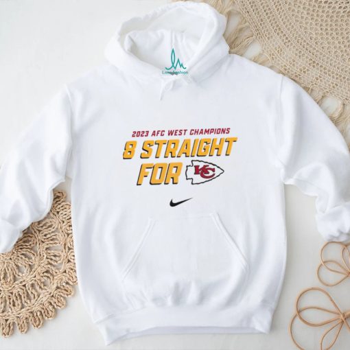 Nike 2023 AFC West Division Champions 8 Straight For Kansas City Chiefs Shirt