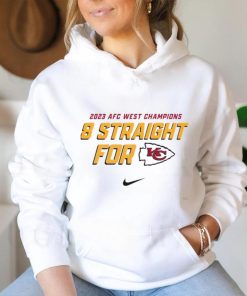 Nike 2023 AFC West Division Champions 8 Straight For Kansas City Chiefs Shirt