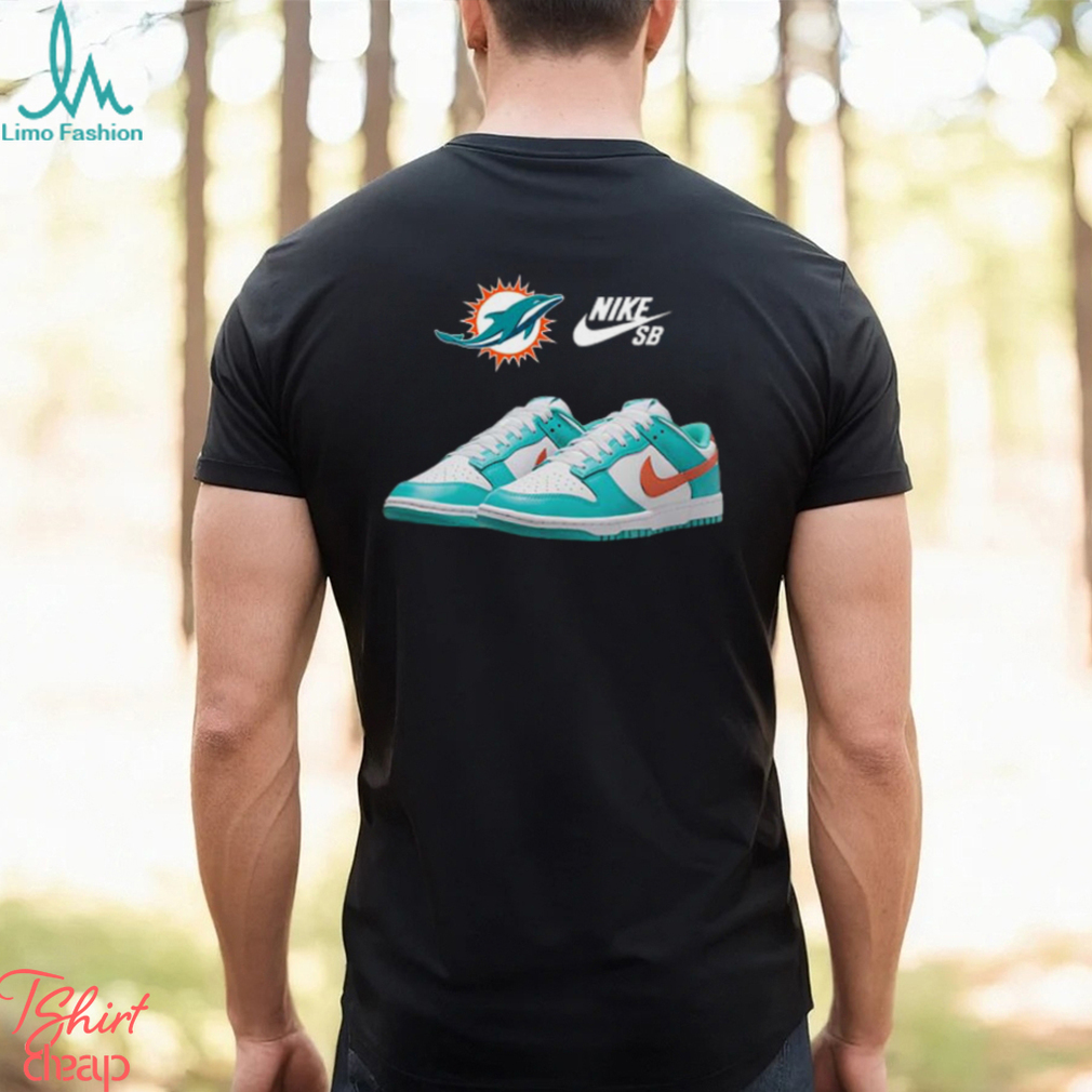 Nike Dunk Low NFL Miami Dolphins Sneaker Gift For Fans Unisex T Shirt Nike Dunk Low NFL Miami Dolphins Sneaker Gift For Fans Unisex T Shirt
