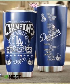 Nl West Division Champions Los Angeles Dodgers 2023 Tumbler