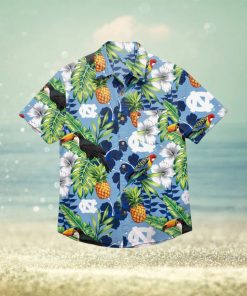 North Carolina Tar Heels Floral Hawaiian Shirt