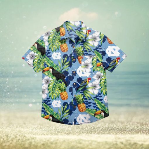 North Carolina Tar Heels Floral Hawaiian Shirt