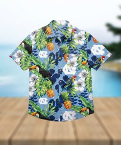 North Carolina Tar Heels Floral Hawaiian Shirt