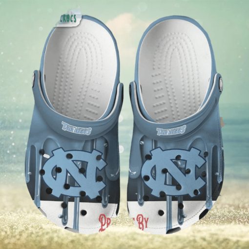 North Carolina Tar Heels Melting Paint Crocs Shoes