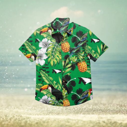 North Dakota Fighting Hawks Floral Hawaiian Shirt