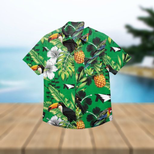 North Dakota Fighting Hawks Floral Hawaiian Shirt