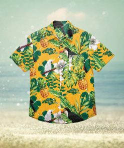 North Dakota State Bison Floral Hawaiian Shirt