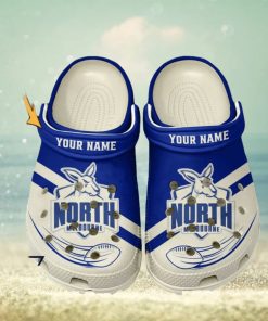 North Melbourne Football Club AFL Classic Custom Name Crocs Clogs Shoes