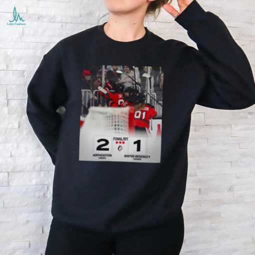 Northeastern Huskies Win 2 1 Boston University Terriers 2024 Hockey Champions shirt