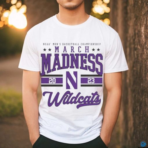 Northwestern Wildcats 2023 Ncaa Men’s Basketball Tournament March Madness Logo T Shirt