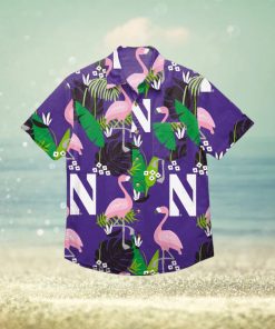 Northwestern Wildcats Floral Hawaiian Shirt