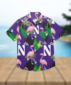 Northwestern Wildcats Floral Hawaiian Shirt